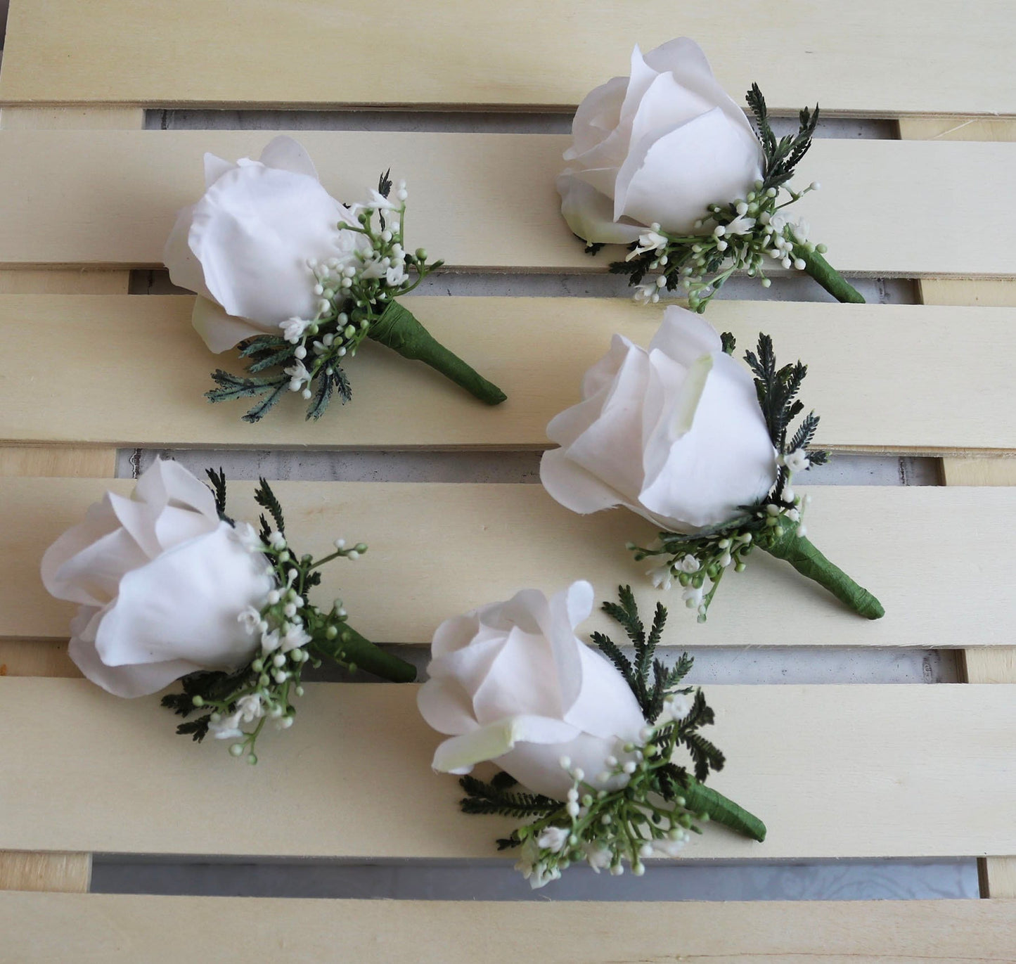 White Ivory Rose Bridal bouquet, Wedding Bouquets, Rose Bouquet, Faux Wedding Flowers, Boutonnieres, bridesmaids bouquets