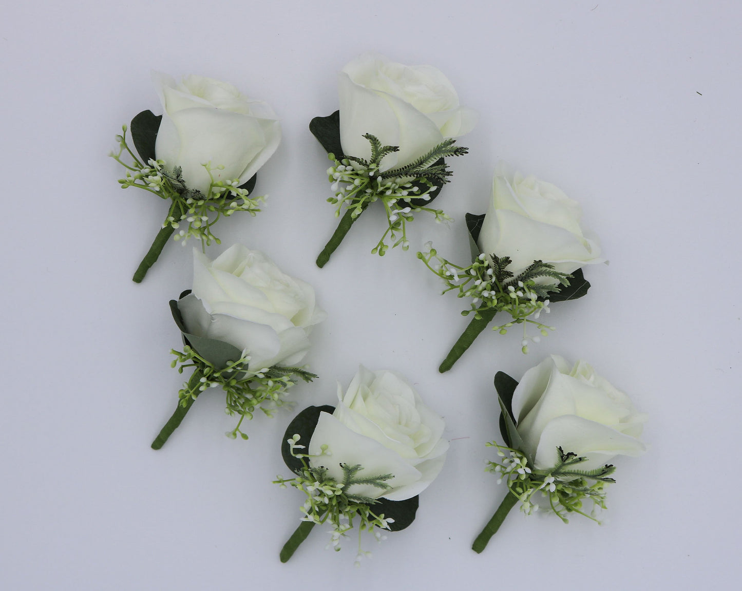 Wedding Floral Package, Wedding Bouquets, Bridal Bouquet, Ivory Artificial, Bridesmaids Bouquets, Roses Eucalyptus Peony, Wedding flowers
