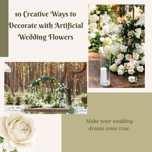 10 Creative Ways to Decorate with Artificial Wedding Flowers