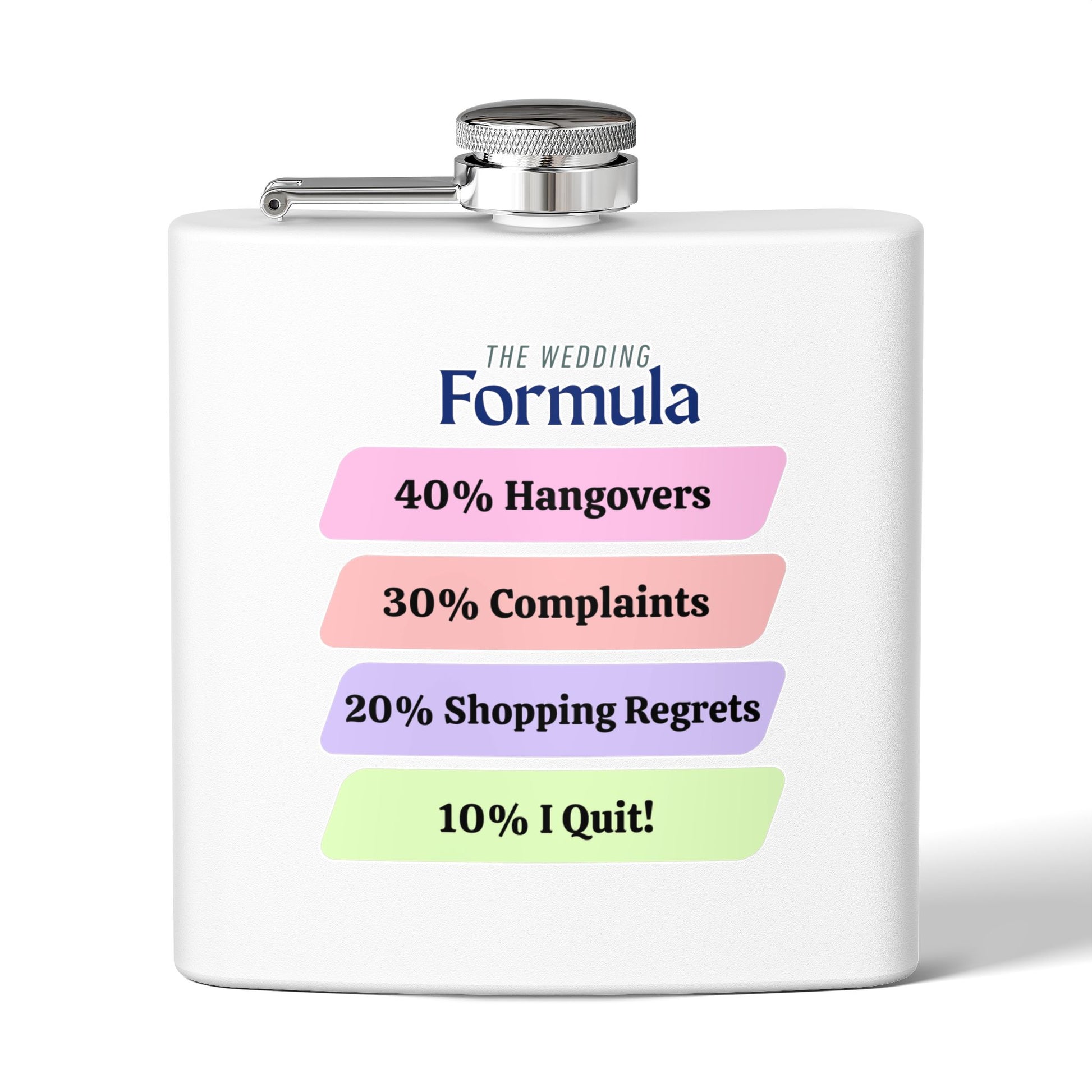 Celebrate in style with our 6oz Bride Flask — the perfect wedding party and bridesmaid gift! Durable, leak-proof, and perfect for toasting the big day.