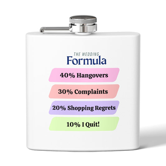 Celebrate in style with our 6oz Bride Flask — the perfect wedding party and bridesmaid gift! Durable, leak-proof, and perfect for toasting the big day.