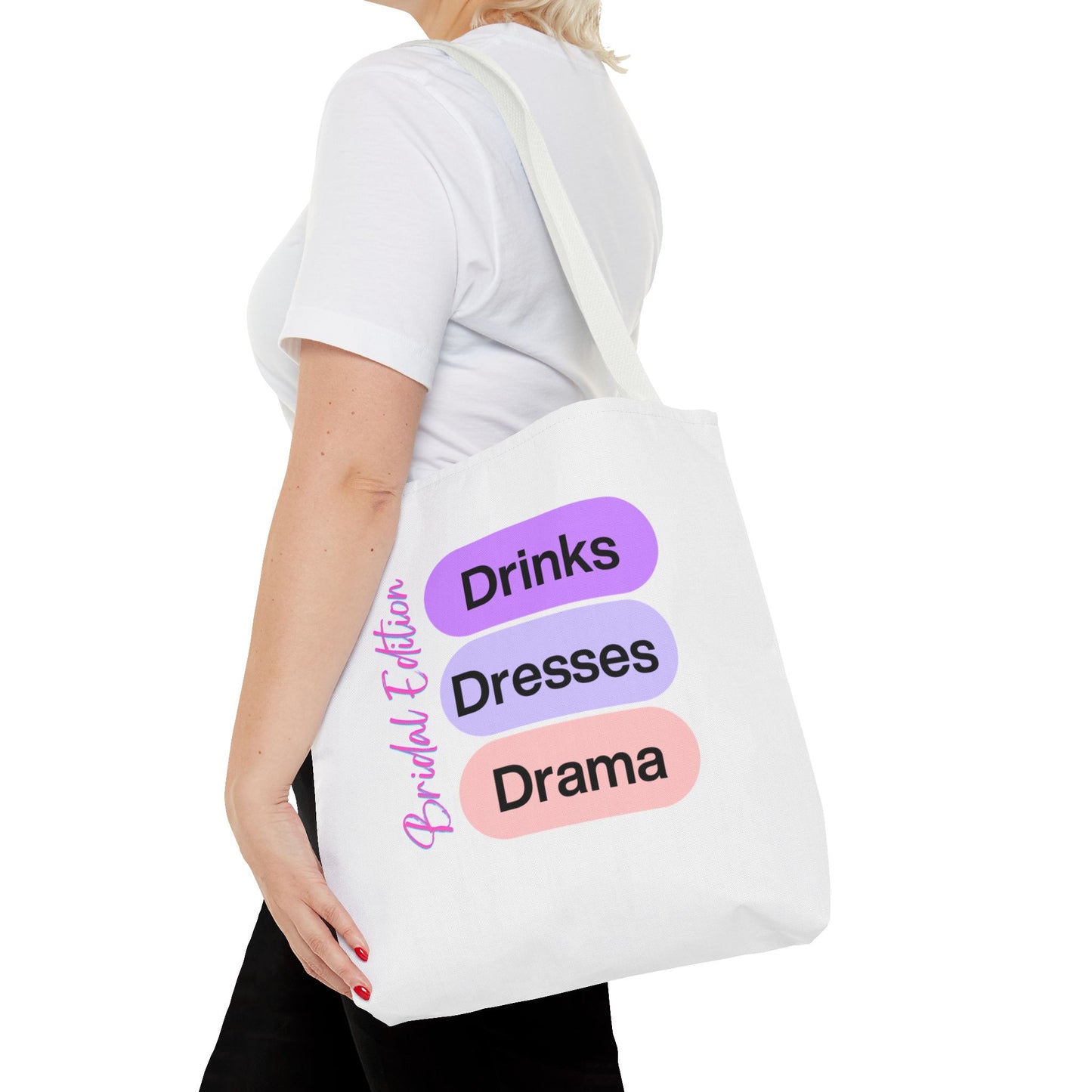 Bride Tote Bag | Bridesmaid Gift | Wedding Day Bag Shopping, Gym, & Travel