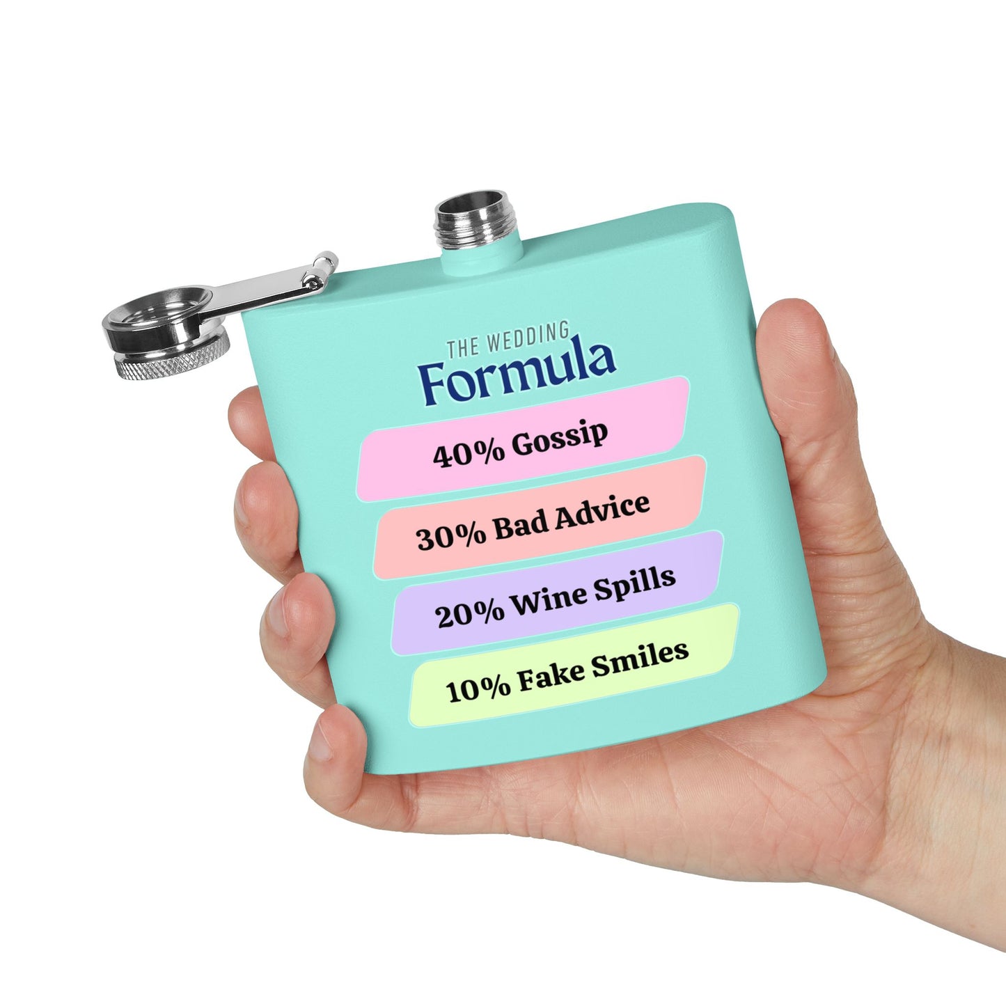 Wedding Survival Flask, Bride Flask, Bachelorette Gift, Groomsmen Gift, Party Accessory, Funny Wedding Gifts