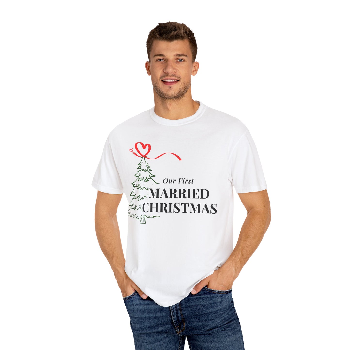Our First Married Christmas T-Shirt, Newly Married, Christmas t-shirt