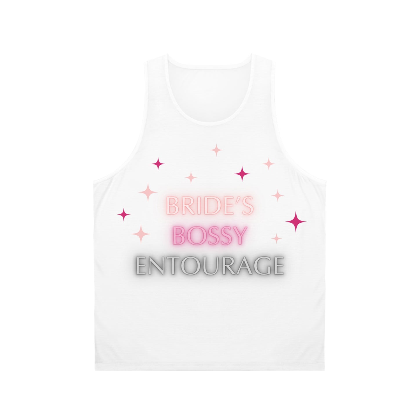 Bridal Party Tank Top - Bride's Bossy Entourage, Wedding Attire, Bachelorette Party, Gift for Bridesmaids, Summer Fashion
