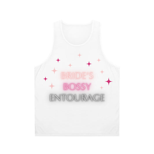 Bridal Party Tank Top - Bride's Bossy Entourage, Wedding Attire, Bachelorette Party, Gift for Bridesmaids, Summer Fashion