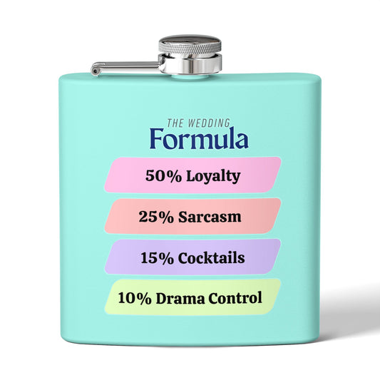 Celebrate in style with our 6oz Bride Flask — the perfect wedding party and bridesmaid gift! Durable, leak-proof, and perfect for toasting the big day.