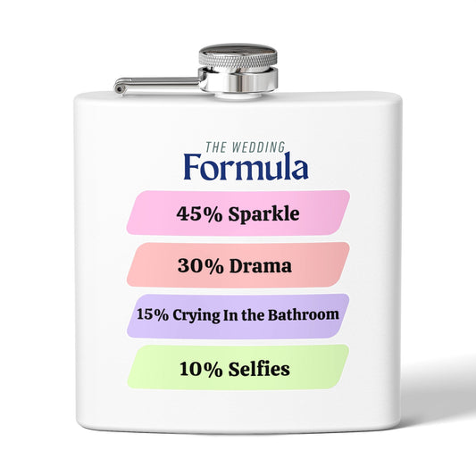 Celebrate in style with our 6oz Bride Flask — the perfect wedding party and bridesmaid gift! Durable, leak-proof, and perfect for toasting the big day.