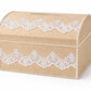 Wedding Card Box Champagne, Taupe Money Box, Treasure Chest Envelope Box Holder, Lace Wedding Card Holder, Keepsake Memory Box