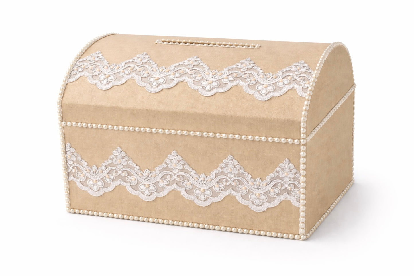 Wedding Card Box Champagne, Taupe Money Box, Treasure Chest Envelope Box Holder, Lace Wedding Card Holder, Keepsake Memory Box