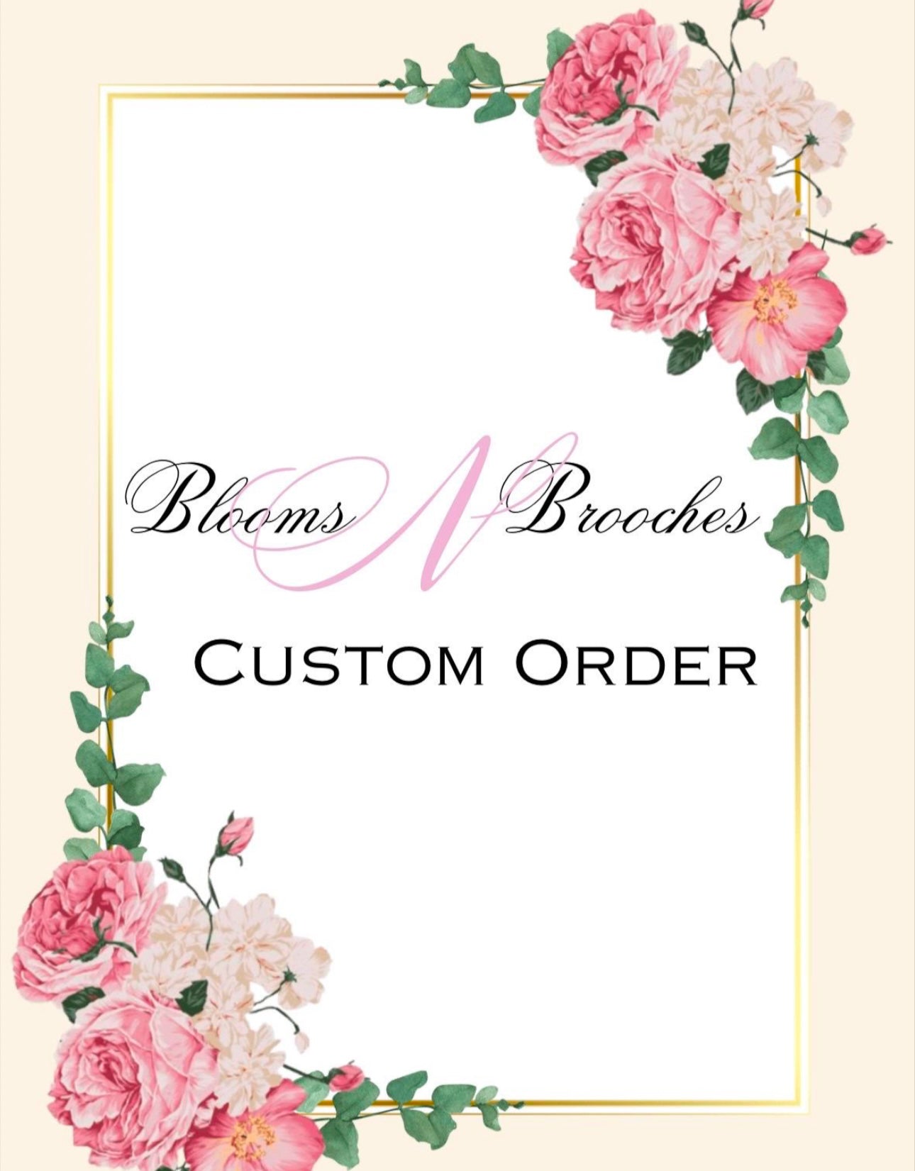 Custom Floral Order For Wendy