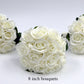 Wedding Bouquet Ivory Bridesmaids bouquets Wedding Flowers Rose Bridal Bouquet Artificial Wedding bouquets Silk Flowers Weddings