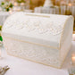wedding card box, wedding moneybox, wedding envelope holder, Ivory wedding reception box 