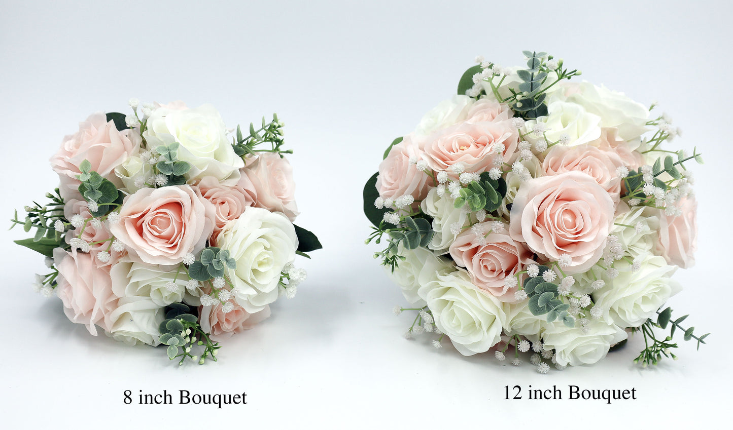 Blush ivory faux wedding bouquet bridal bouquet silk flowers pink boho wedding bouquets artificial wedding flowers