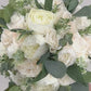 Wedding Floral Package, Wedding Bouquets, Bridal Bouquet, Ivory Artificial, Bridesmaids Bouquets, Roses Eucalyptus Peony, Wedding flowers