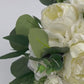Wedding Bouquet, Bridal Bridesmaids Bouquets, Faux Eucalyptus wedding bouquet, White Ivory Wedding Flowers, Silk Florals for Weddings
