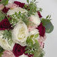 Wedding Bouquet Wine Blush and Ivory, Bridal Bouquet, Bridesmaids bouquet,  Artificial Wedding Flowers, Boho Wedding, Burgundy Flowers,