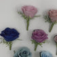 Blue Boutonniere, steel blue, light blue, navy Boutonniere for wedding, buttonhole, boutonniere for men, Groom & Groomsmen,  prom, silk