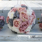Dusty Rose, Grey and Ivory Wedding Bouquet, Wedding Flowers, Bridesmaid Bouquets, Corsage, bridal Flower Package