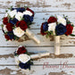 Wedding Bouquets, Bridal Bouquets, Wine, Navy, ivory Wedding Bouquet, Wedding Flowers, Bridesmaid Bouquets, Corsage, bridal Flower Package
