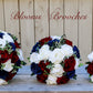 Wedding Bouquets, Bridal Bouquets, Wine, Navy, ivory Wedding Bouquet, Wedding Flowers, Bridesmaid Bouquets, Corsage, bridal Flower Package