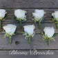 Wrist Corsage, Ivory Rose Boutonniere, Boutonniere for men, Wrist corsage, wedding corsage, Prom flower, mother of the bride corsage