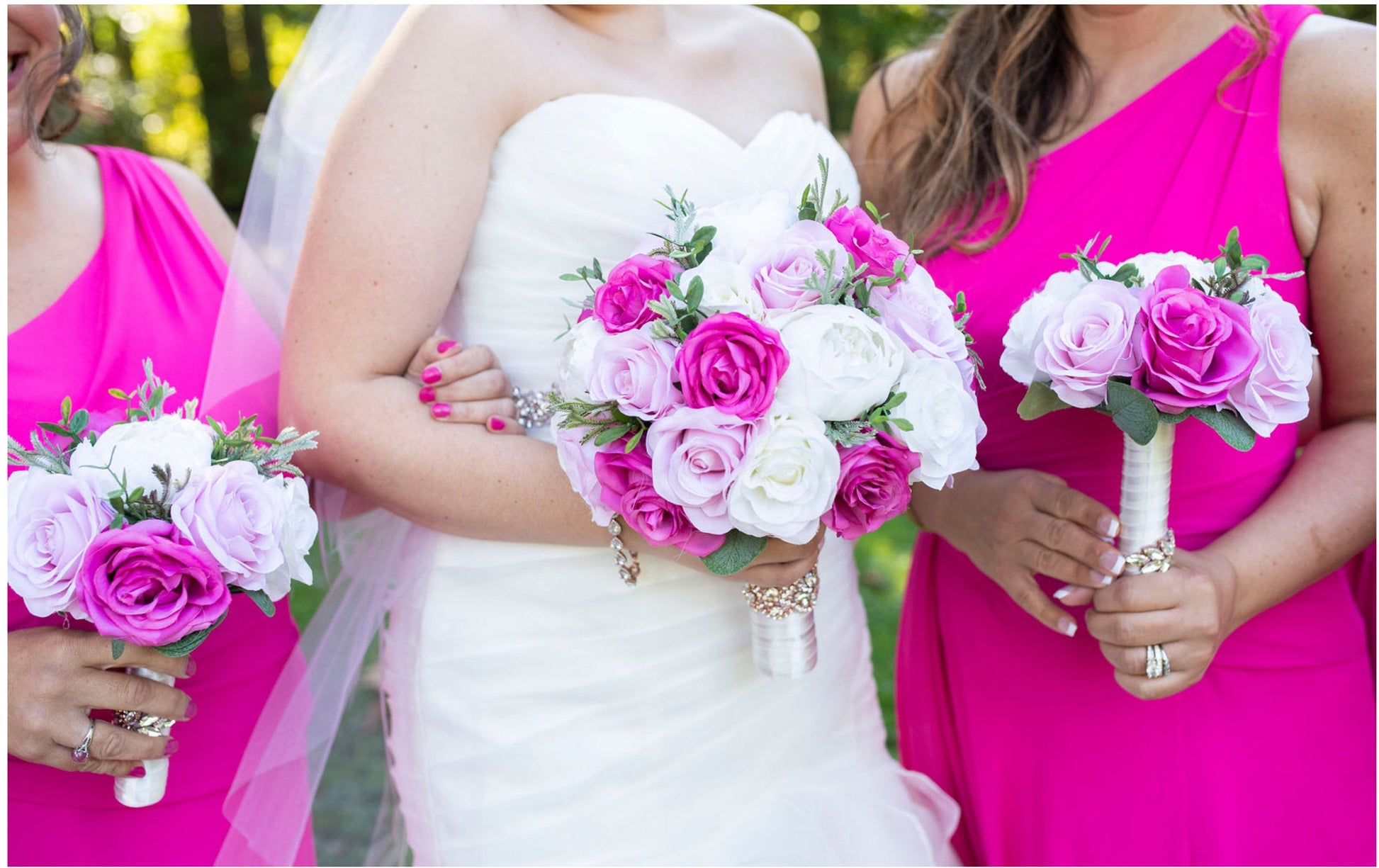 Pink wedding Bouquet, Blush Bridal Bouquet, Bridesmaids bouquet, Artificial Wedding Flowers, Custom Bouquet Order, Bouquet Package