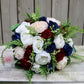 Wine Navy champaign and Ivory Boho Wedding Bouquets, Bridal Bouquet, Bridesmaids bouquet, Artificial Wedding Flowers, Boho Wedding