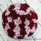 Burgundy and Dusty rose bridal. bouquet, Wedding Bouquet, faux flowers, Rose gold Bouquet, Bridesmaids bouquets, silk bling bouquet,