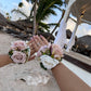 Dusty Rose and Ivory Bouquet, Wedding Bouquets, Bridal Bouquets, Gold Dusty Rose Wedding Flowers, Artificial Wedding Bridesmaids Bouquets,
