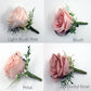 Red Burgundy Rose Boutonniere, Wine Boutonniere for wedding, buttonhole, boutonniere for men, Groom & Groomsmen, Homecoming prom , silk