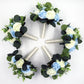 Wedding Bouquet light blue and ivory silk, Artificial bridal bouquet and bridesmaids bouquets customized, Faux Flowers for weddings