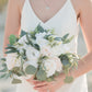 Wedding Bouquets, Bridal Bouquet, Ivory Artificial Wedding Flowers, Roses Eucalyptus Peony, Wedding flowers, boho wedding