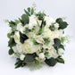 White Ivory Greenery Wedding Bouquet, Bridal Bridesmaids Bouquets, Faux Eucalyptus wedding bouque, Silk Florals for Weddings