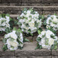 Wedding Bouquet, Bridal Bridesmaids Bouquets, Faux Eucalyptus wedding bouquet, White Ivory Wedding Flowers, Silk Florals for Weddings