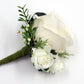 White Ivory Greenery Wedding Bouquet, Bridal Bridesmaids Bouquets, Faux Eucalyptus wedding bouque, Silk Florals for Weddings
