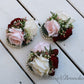 Bouquet Flowers Wedding Wine Blush Ivory Faux Bridal Bouquet Bridesmaids bouquet Artificial Wedding Flowers Bouquet bride Burgundy Flowers