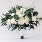 Wedding Bouquets, Bridal Bouquet, Ivory Artificial Wedding Flowers, Roses Eucalyptus Peony, Wedding flowers, boho wedding