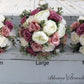 Dusty Rose mauve  and  Ivory Wedding Bouquet Wedding, Dusty Rose mauve  and  Ivory Wedding Bouquet