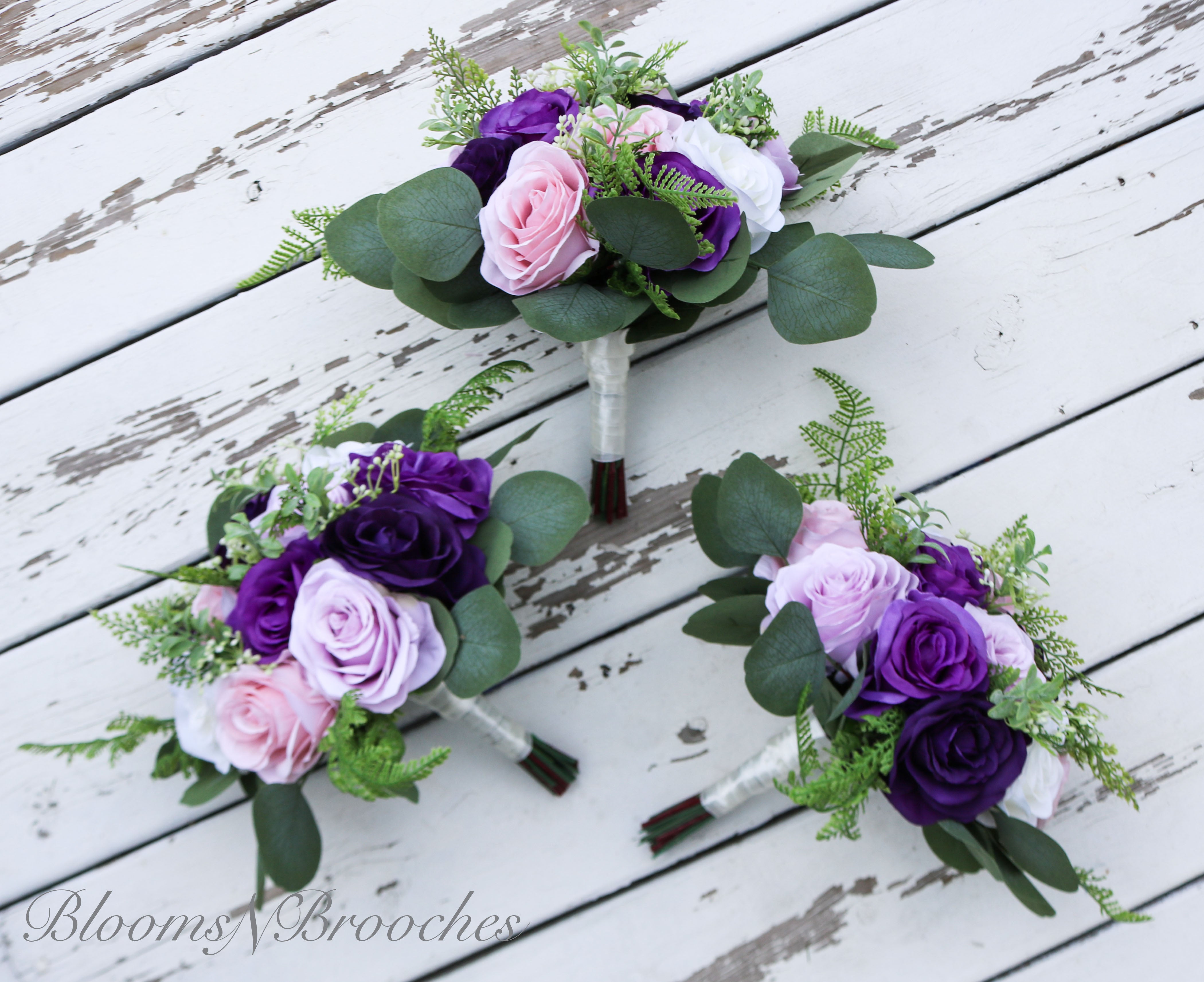 Wedding flowers deals bridal bouquet purple